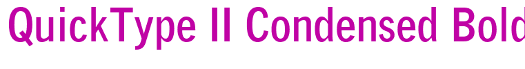 QuickType II Condensed Bold
